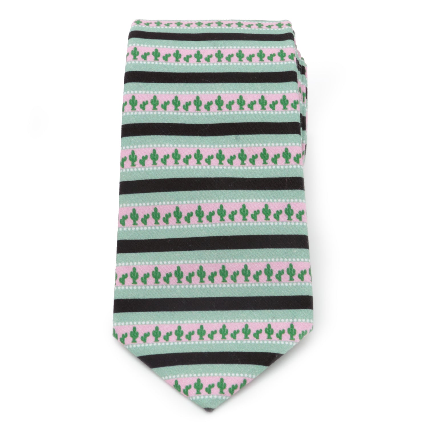 Cufflinks, Inc Texas Cactus Stripe Sage Men’s Tie Image 3