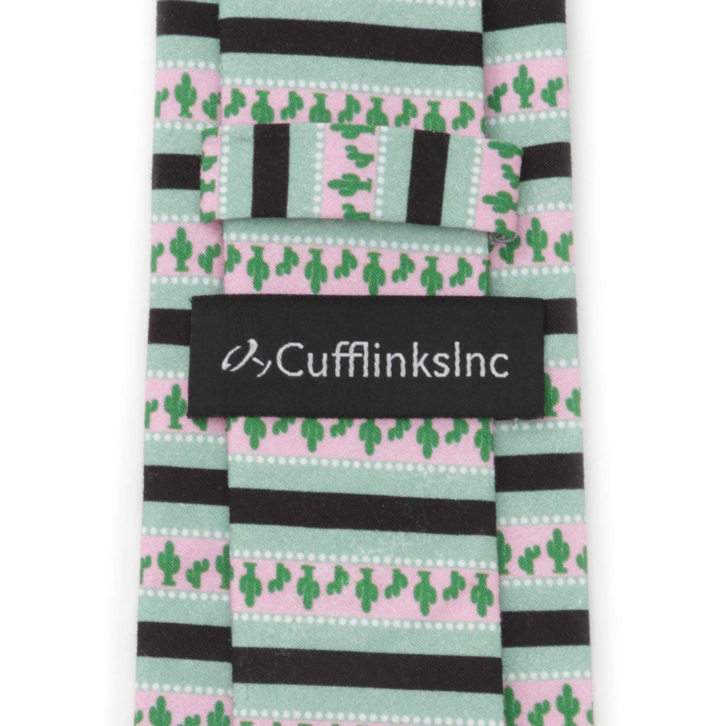 Cufflinks, Inc Texas Cactus Stripe Sage Men’s Tie Image 4