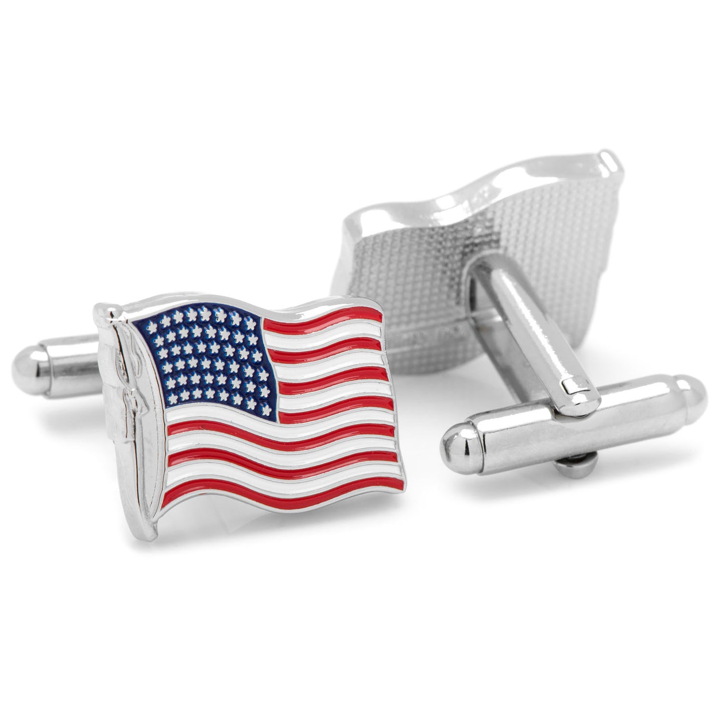 Waving American Flag Cufflinks Image 2