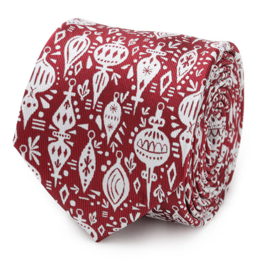 Christmas Wrap Red Men's Tie Image 1