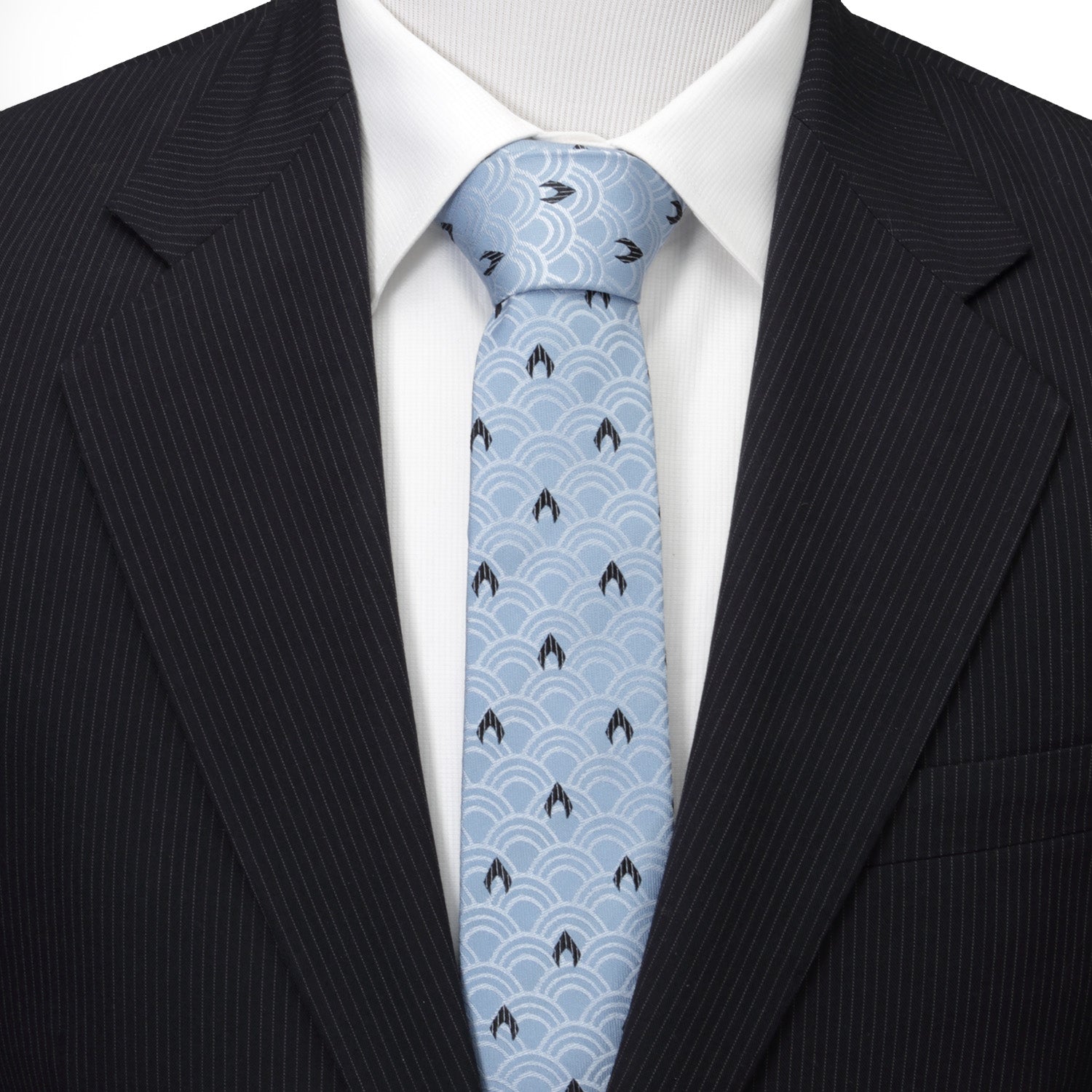 Aquaman Blue Men's Tie Image 2