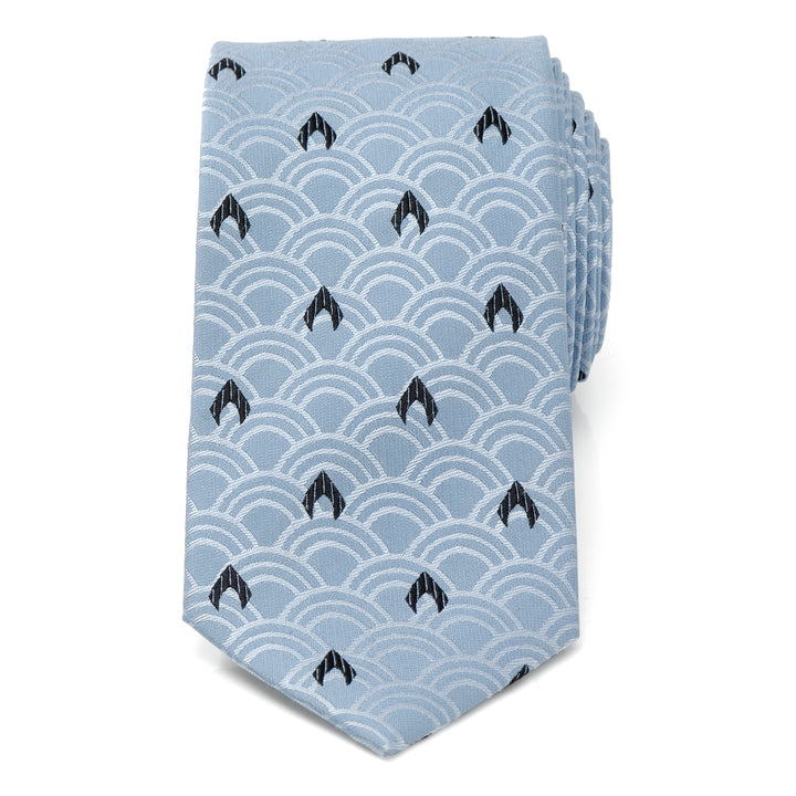 Aquaman Blue Men's Tie Image 3