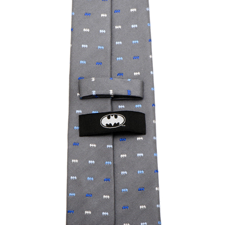 Batman Icon Gray Mens Tie Image 4