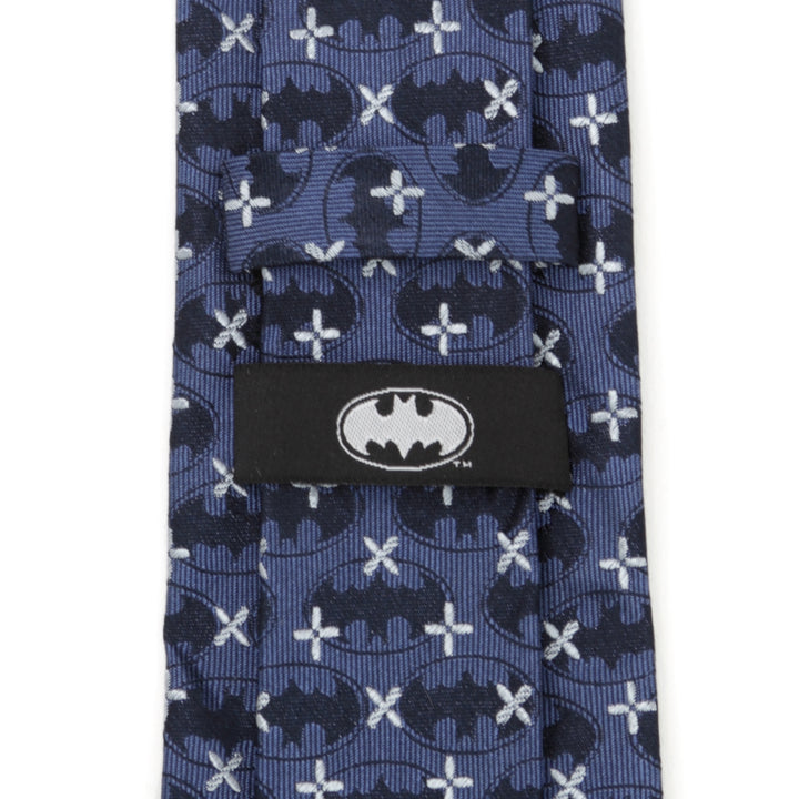 Batman Cross Blue Silk Men's Tie Image 4