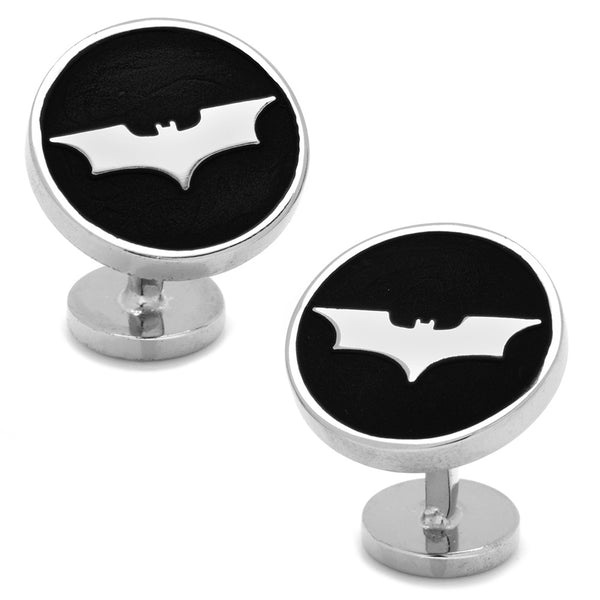 Recessed Black Batman Dark Knight Cufflinks Image 1