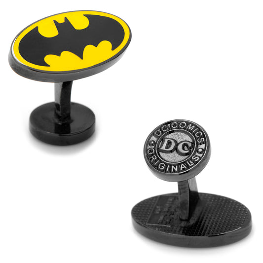 Transparent Enamel Batman Cufflinks Image 1