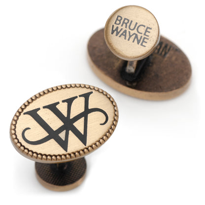 Wayne Monogram Gold Cufflinks Image 2