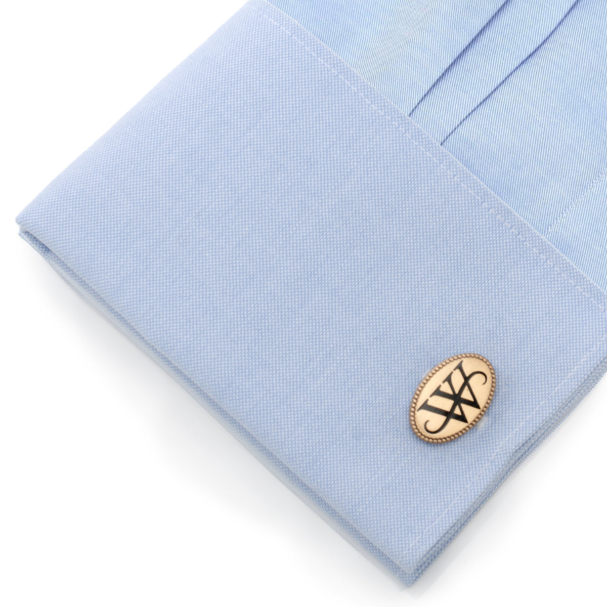 Wayne Monogram Gold Cufflinks Image 3