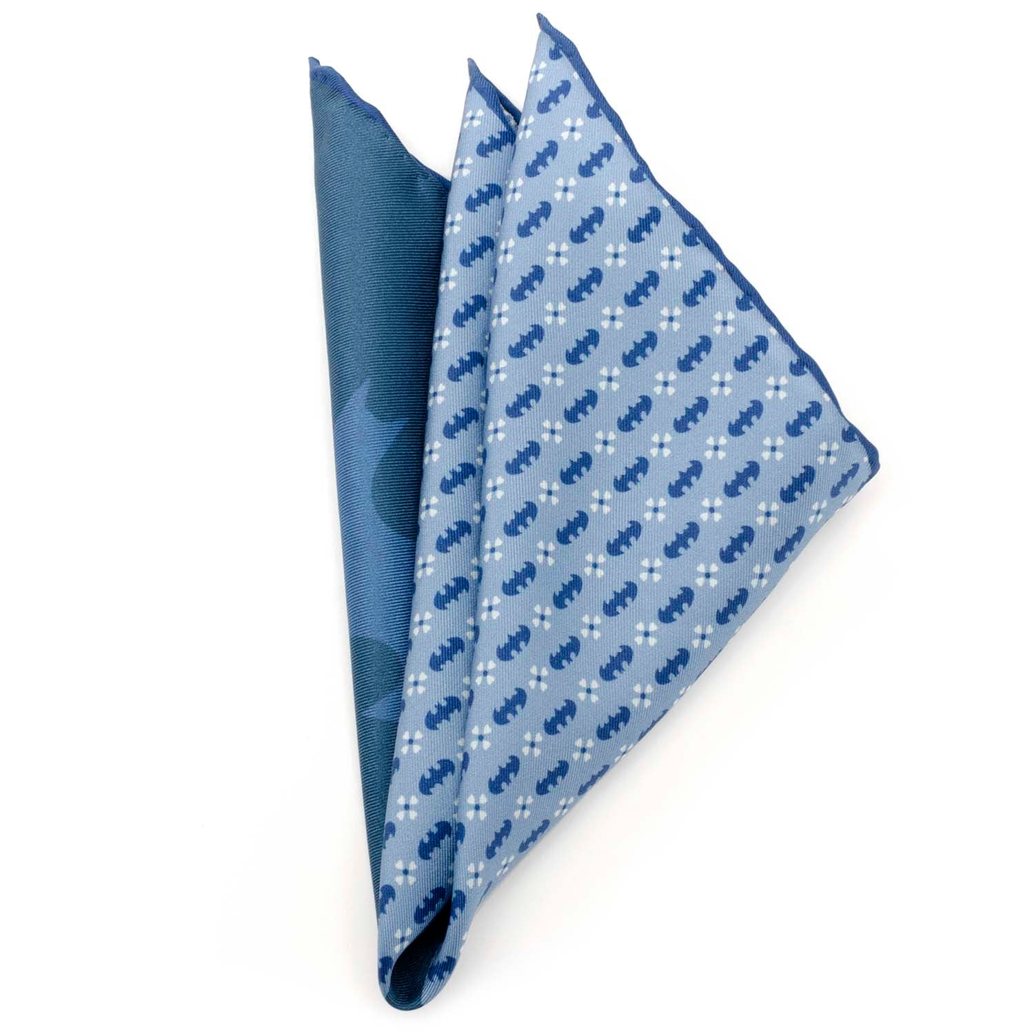 Batman Multi Motif Blue Pocket Square Image 2