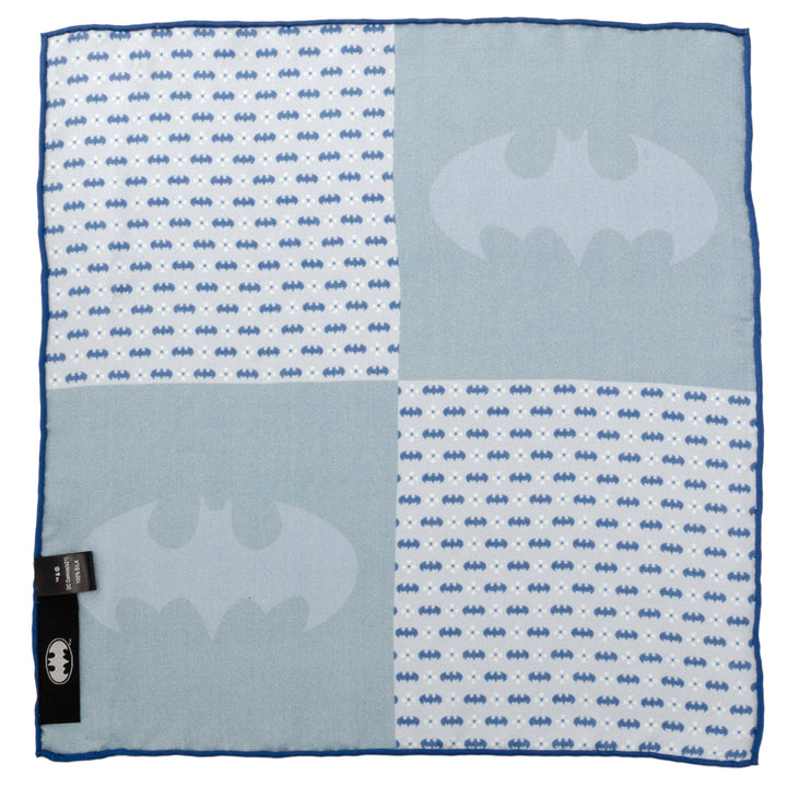Batman Multi Motif Blue Pocket Square Image 3