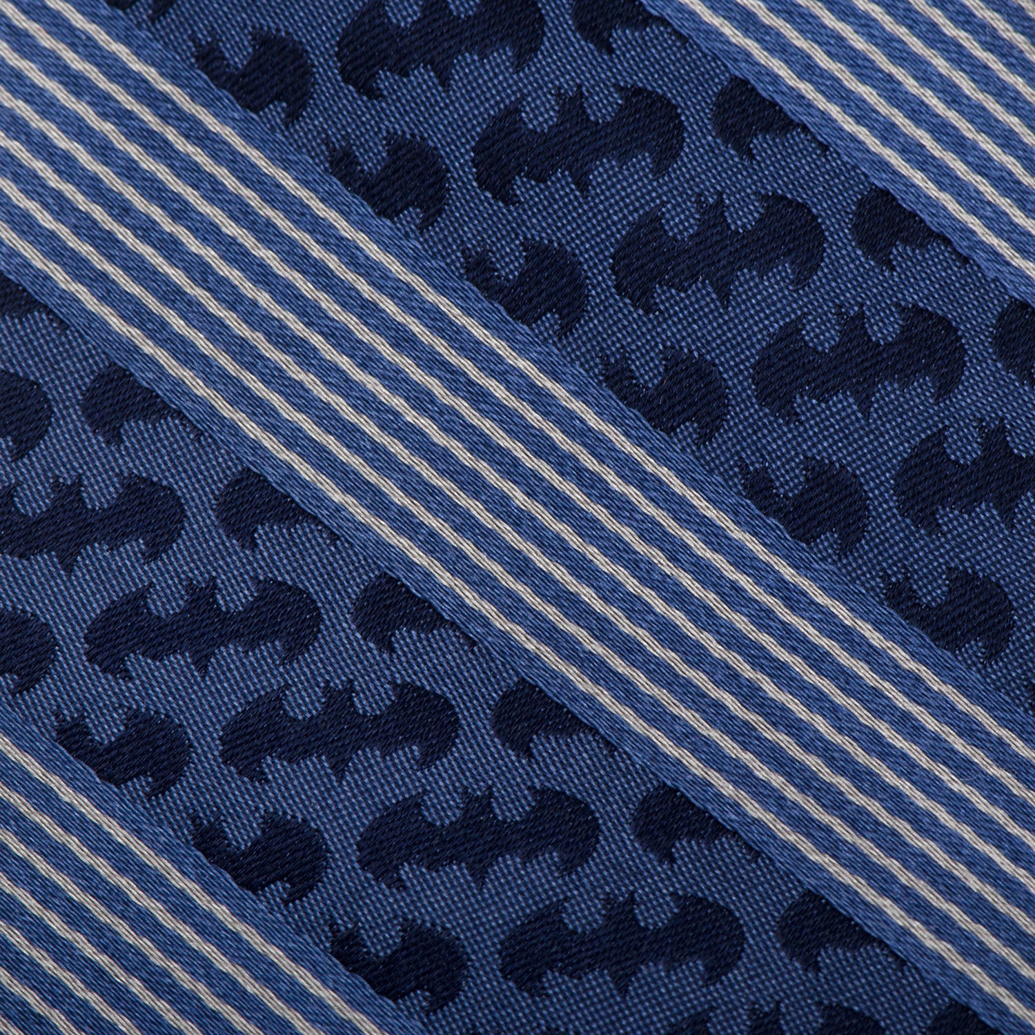 Batman Pinstripe Navy Tie Image 5