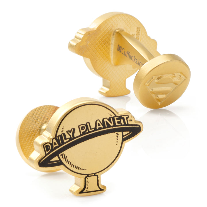 Daily Planet Gold Cufflinks Image 2