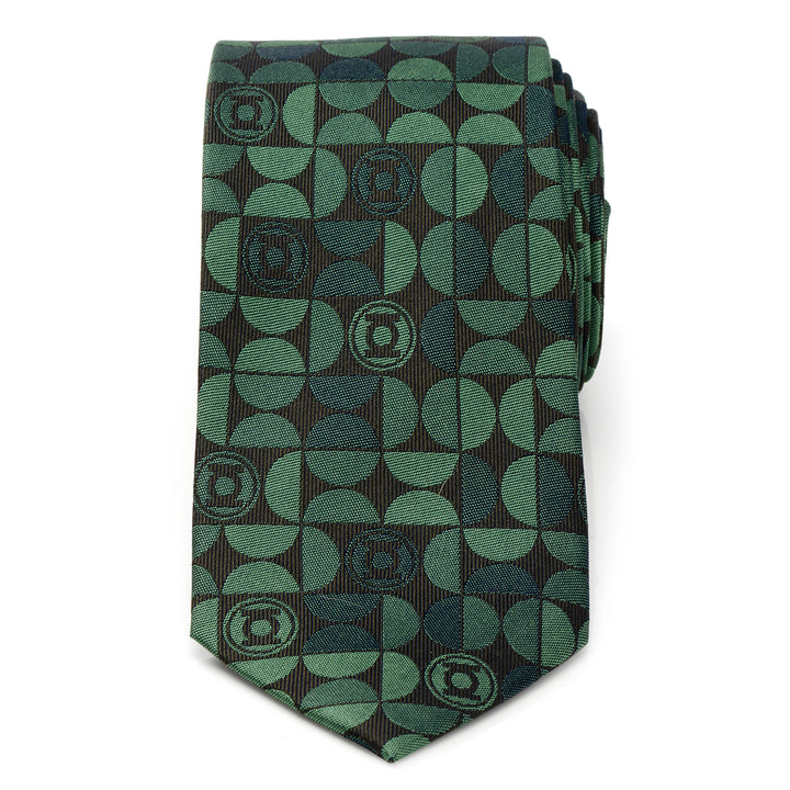 Green Lantern Charcoal Men's Tie Image 3