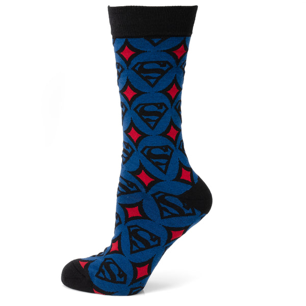 DC Comics - Superman Circle Motif Blue Men's Socks Image 1