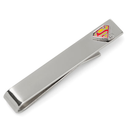 Superman Hidden Message Silver Tie Bar Image 3