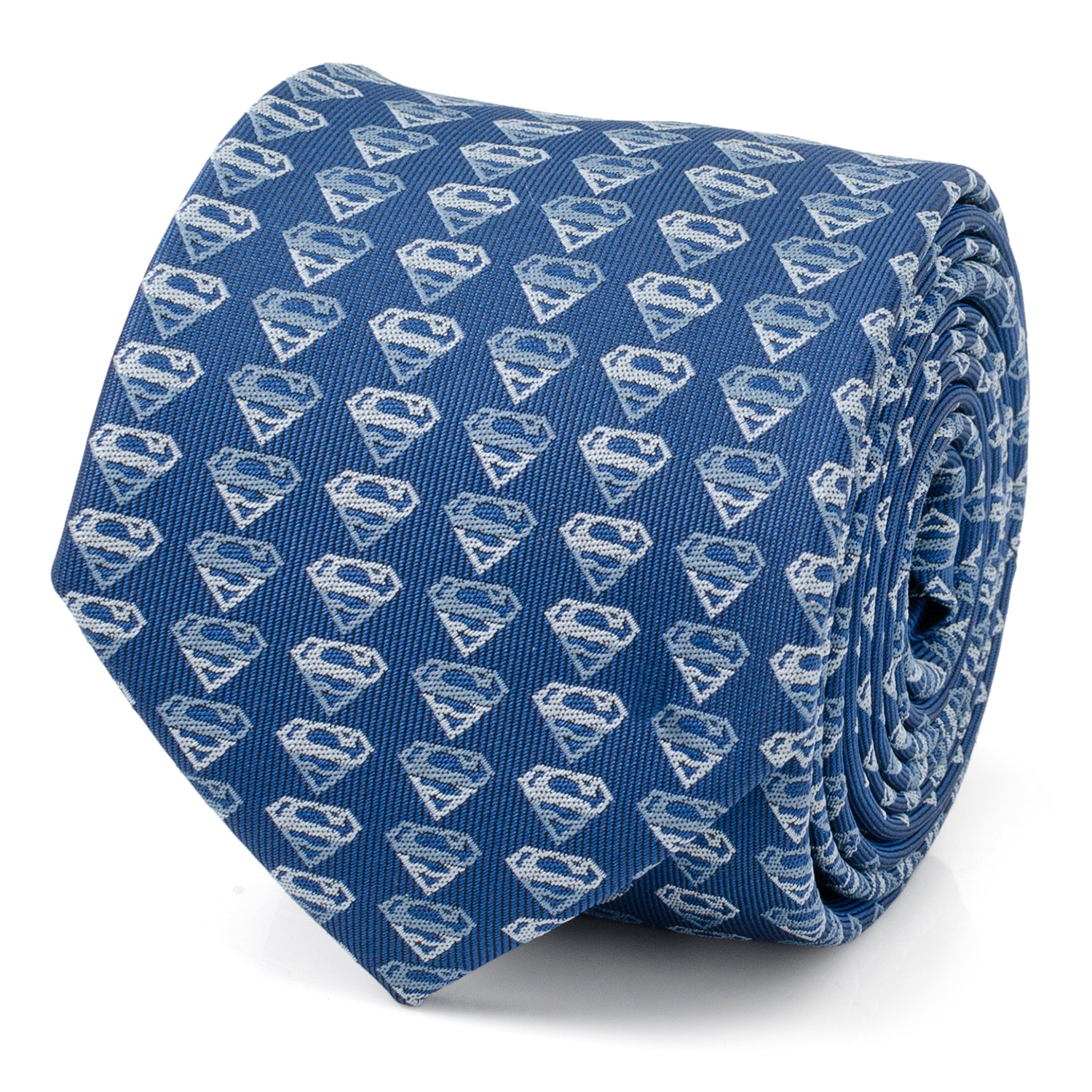 DC Comics - Superman Silhouette Blue Men's Tie Image 1