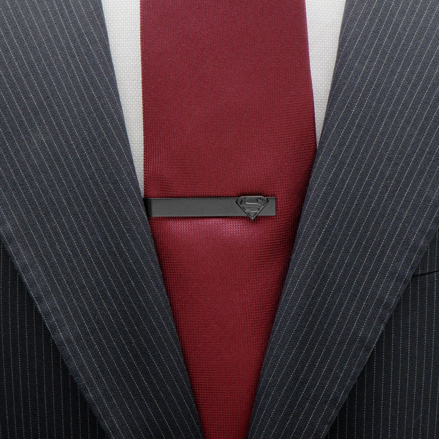 Black Superman Tie Bar Image 2