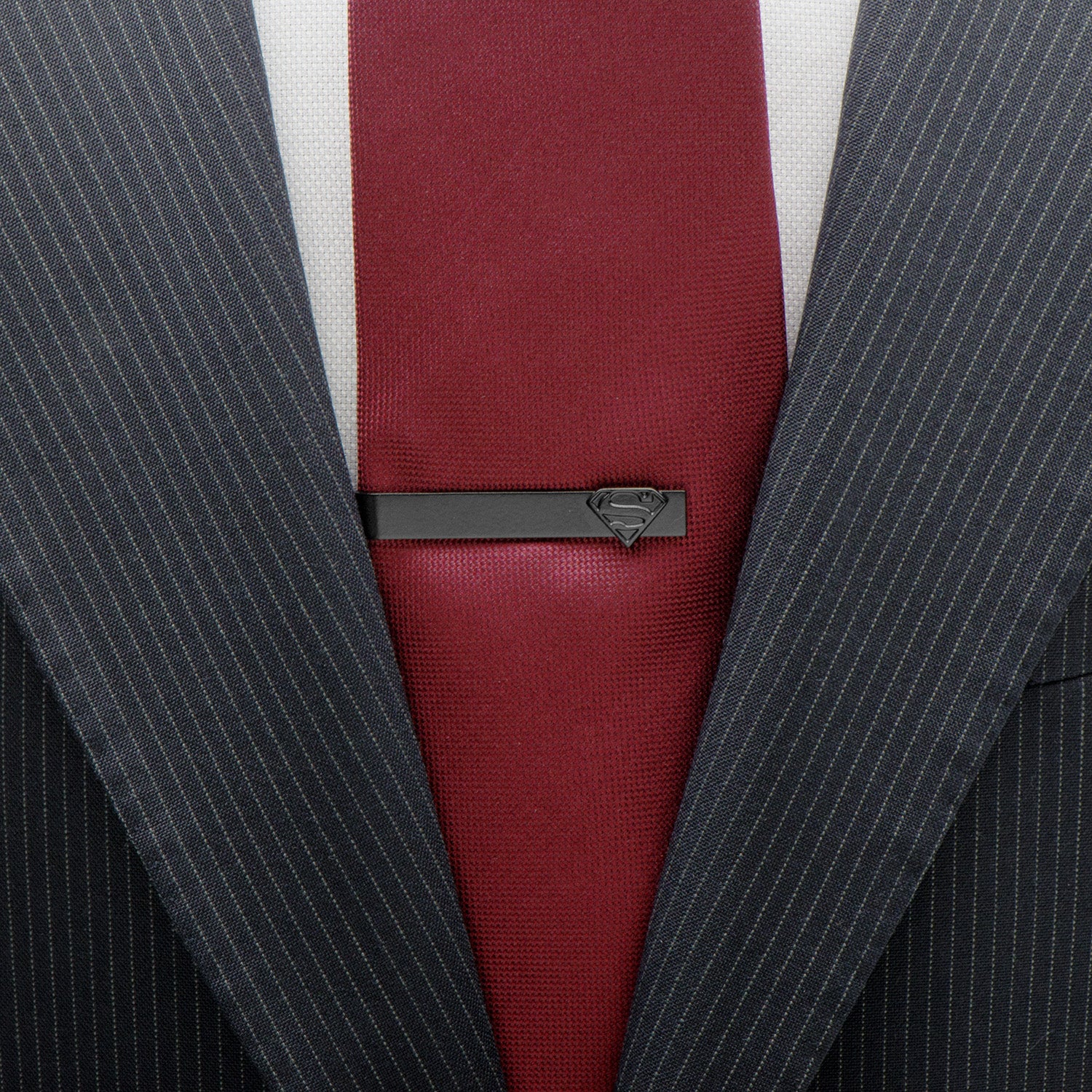 Black Superman Tie Bar Image 2