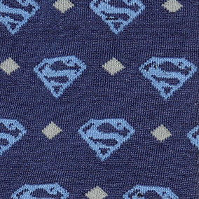 Superman Diamond Navy Socks Image 3