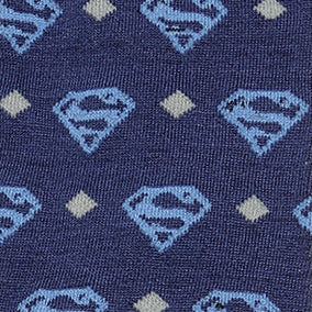 Superman Diamond Navy Socks Image 3