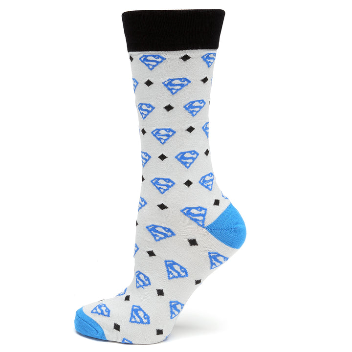 Superman Diamond Gray Socks Image 1