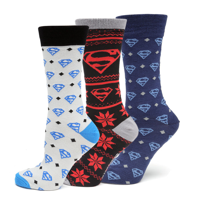 Superman 3 Pair Sock Gift Set Image 1