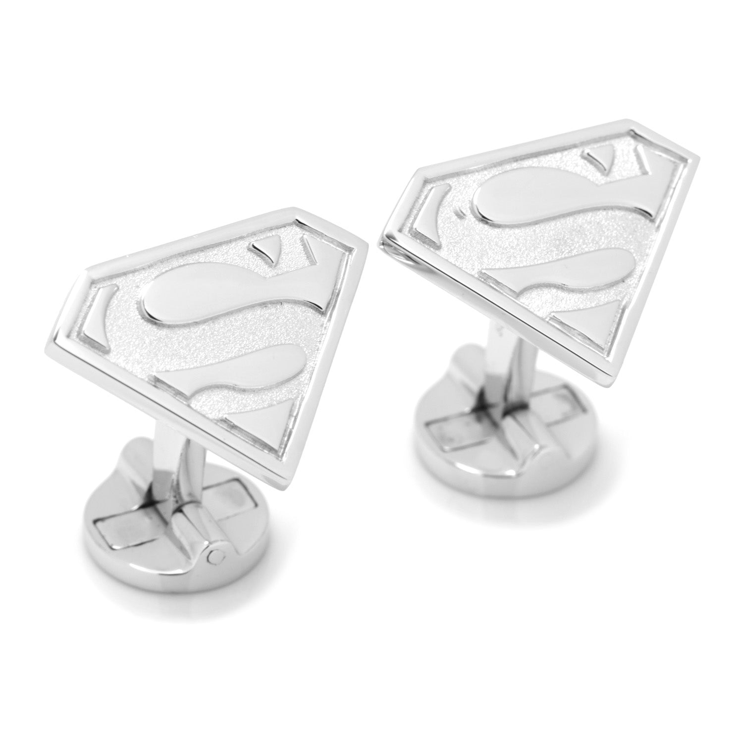 Sterling Superman Shield Cufflinks Image 2