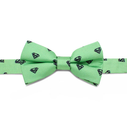 Superman Green Big Boys' Silk Bow Tie Image 1