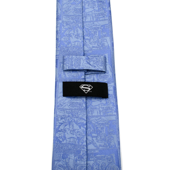 Superman Comic Blue Mens Tie Image 4