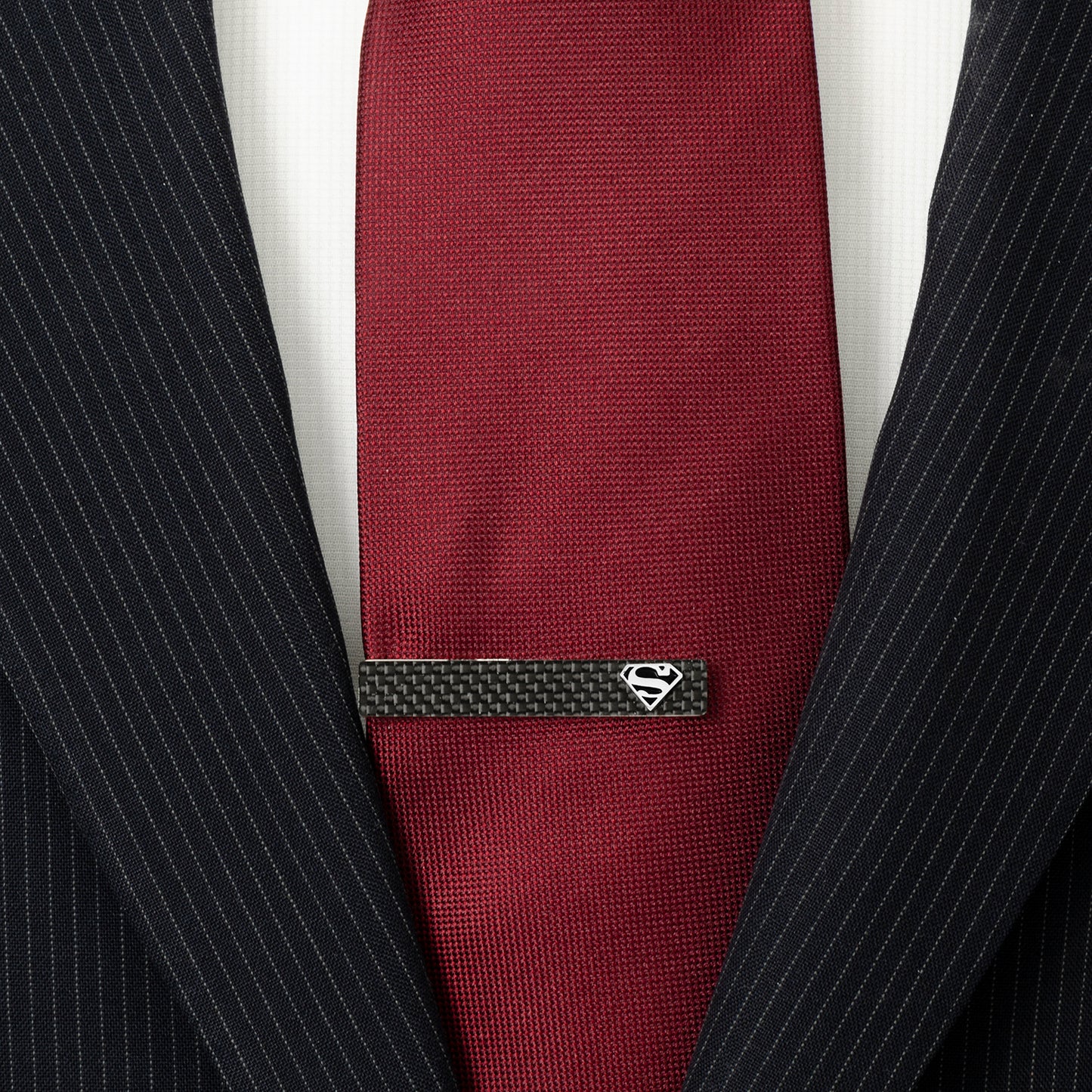 Superman Carbon Fiber Tie Clip Image 2