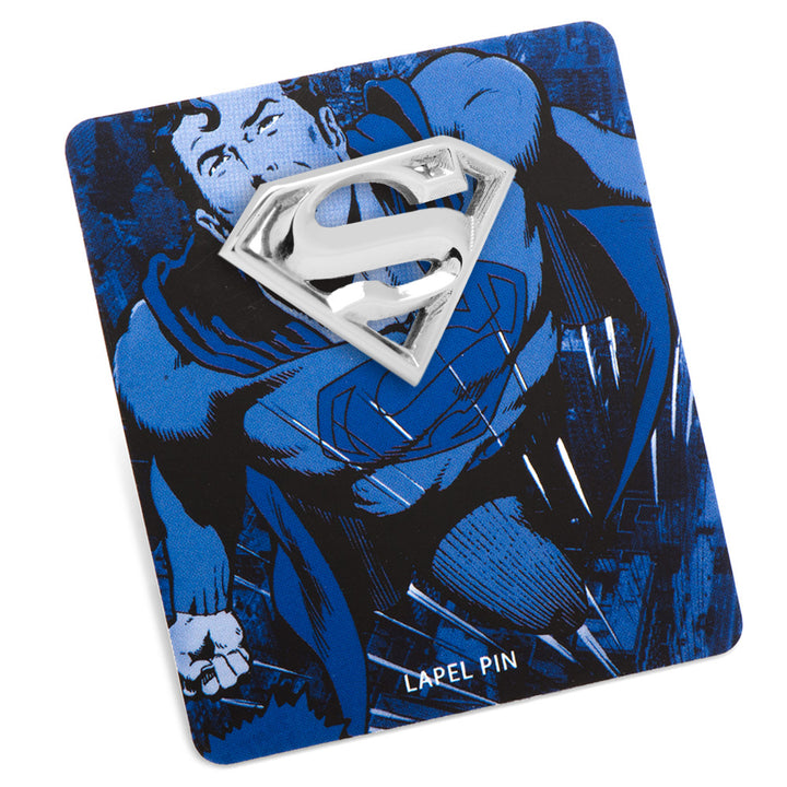Stainless Steel Superman Lapel Pin Image 5