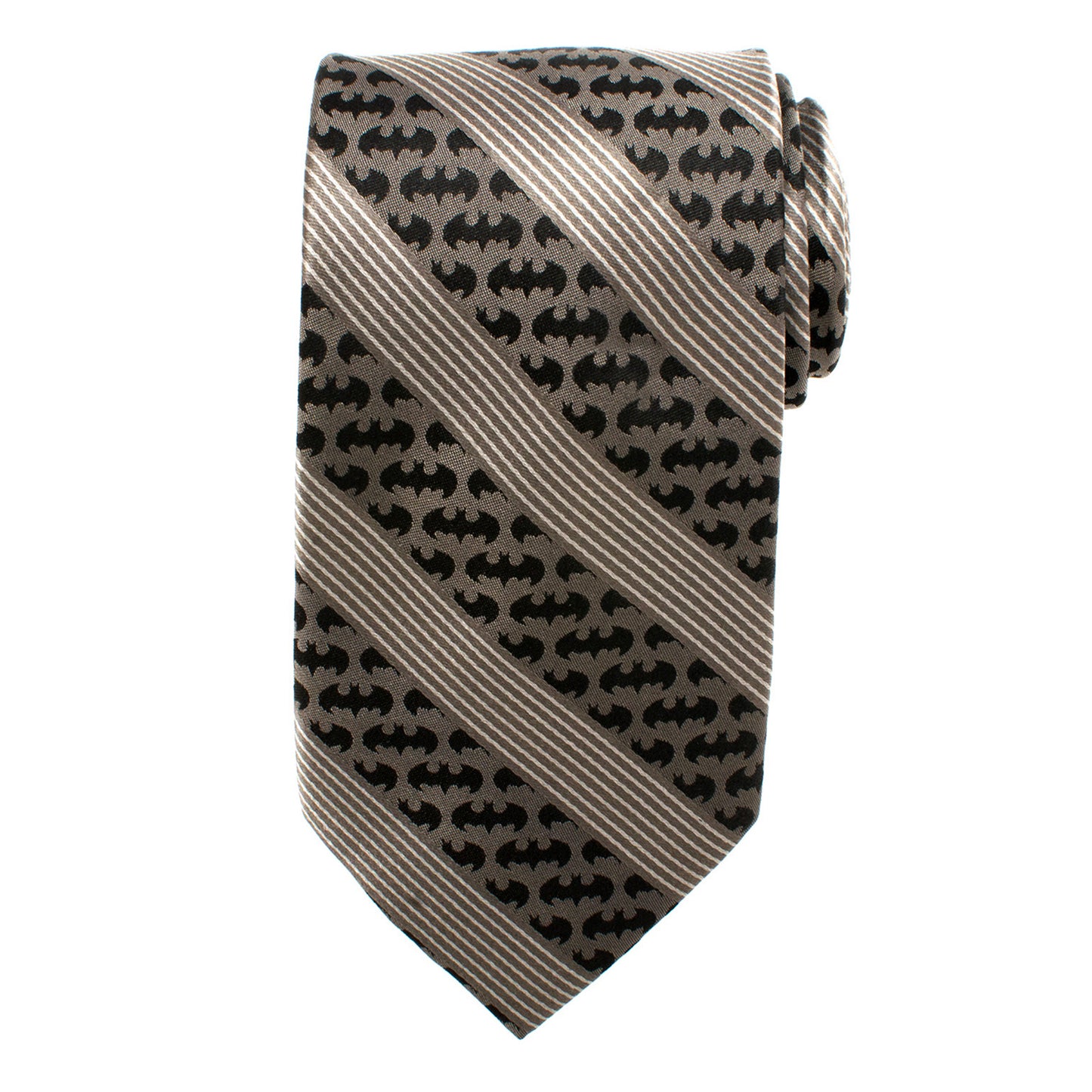 Batman Black Pinstripe Tie Image 3