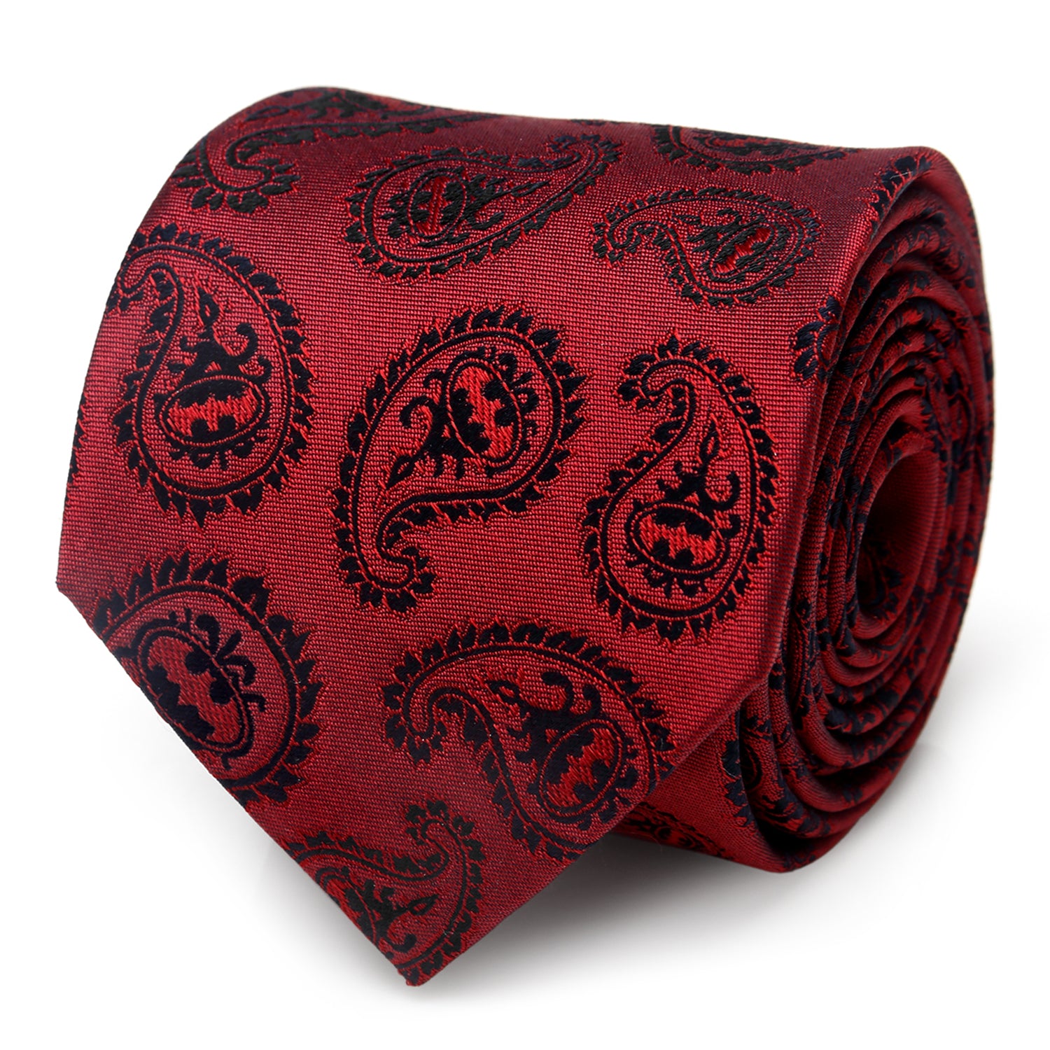 Red Batman Paisley Tie Image 1