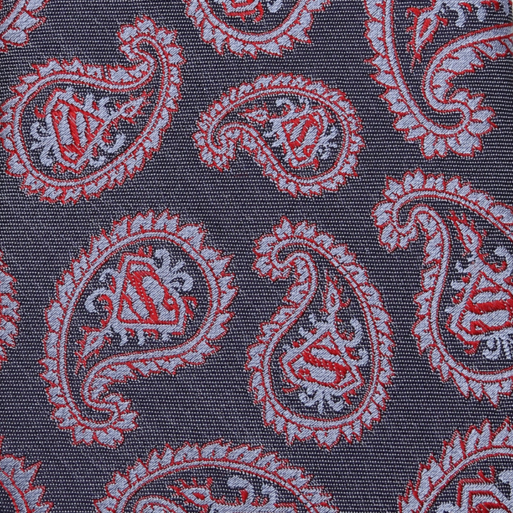 Red and Blue Superman Paisley Tie Image 5