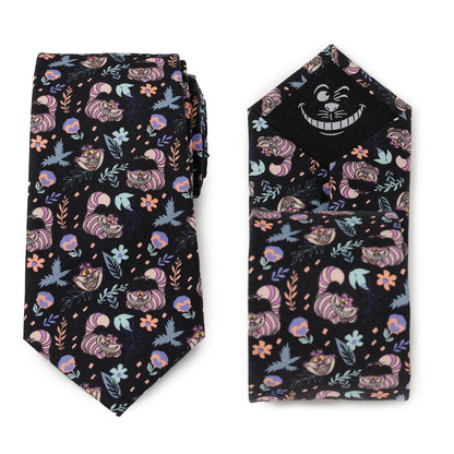 Alice in Wonderland Cheshire Cat Black Men's Tie Image 2