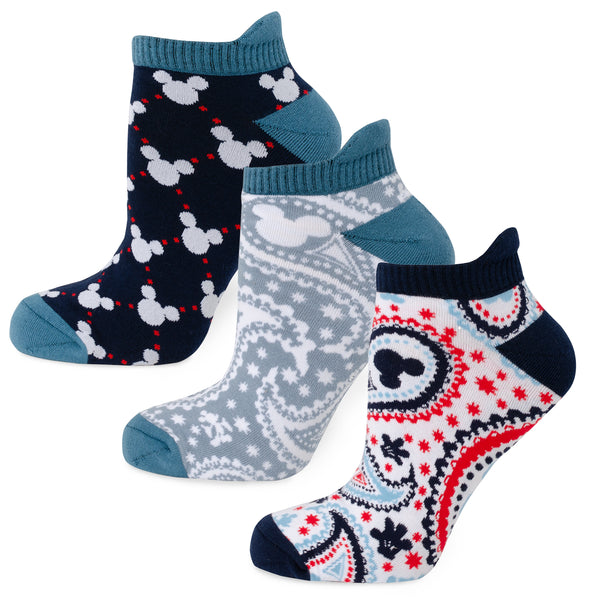 Mickey Silhouette 3 Pack Ankle Sock Set Image 1