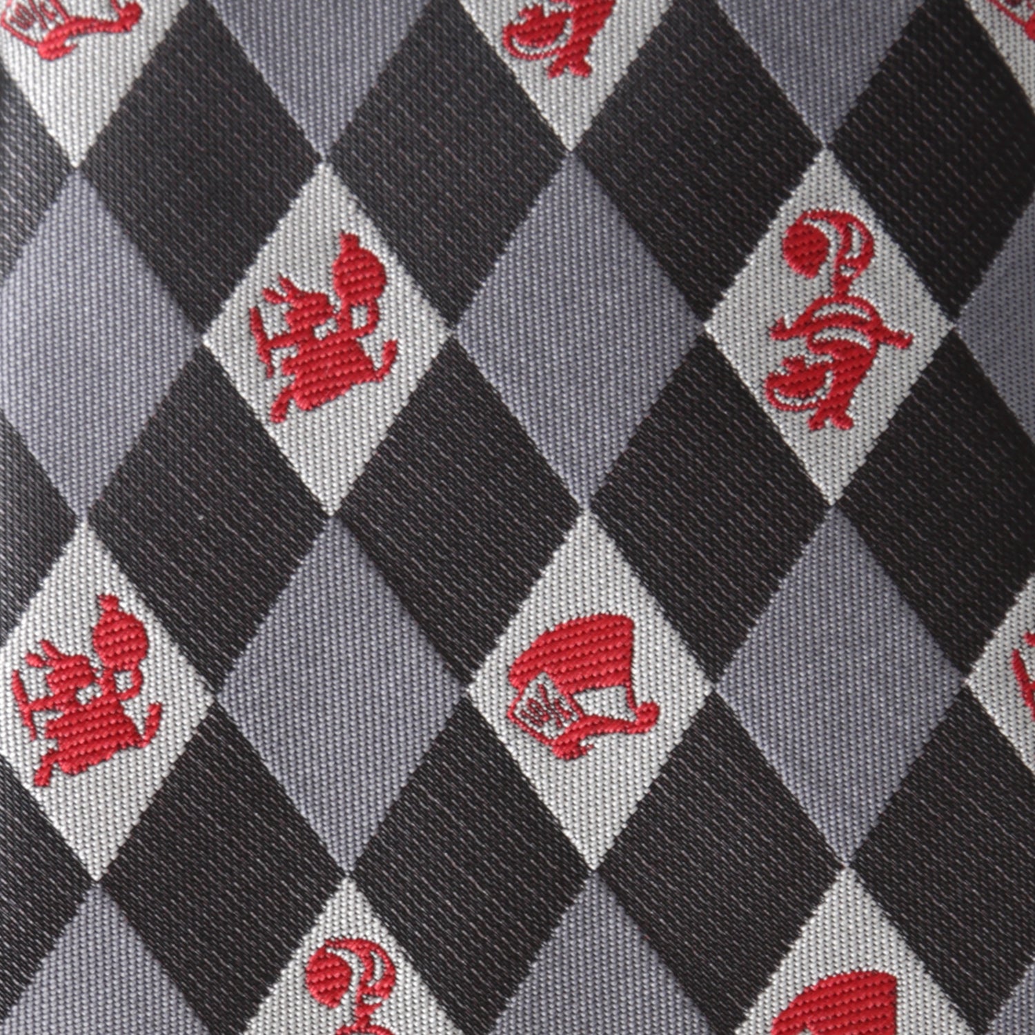 Alice in Wonderland Gray Men's Tie Image 6