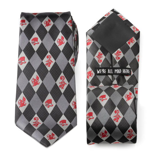 Alice in Wonderland Gray Men's Tie Image 1