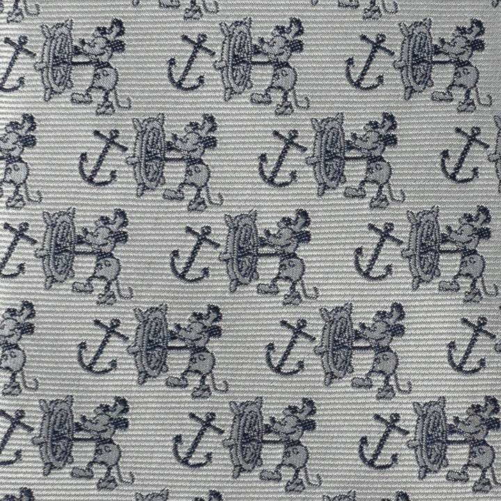 Limited Time D100 Steamboat Willie Tie and Pocket Square Gift Set Image 5