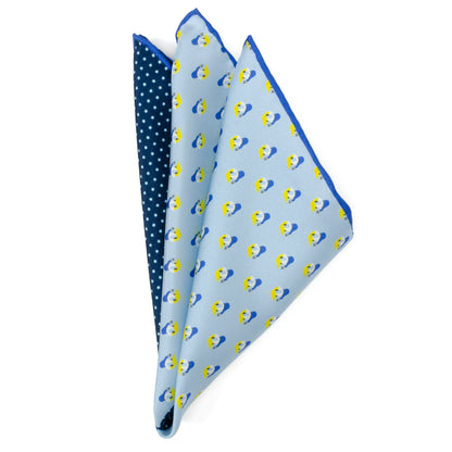 Donald Duck Blue Pocket Square Image 4