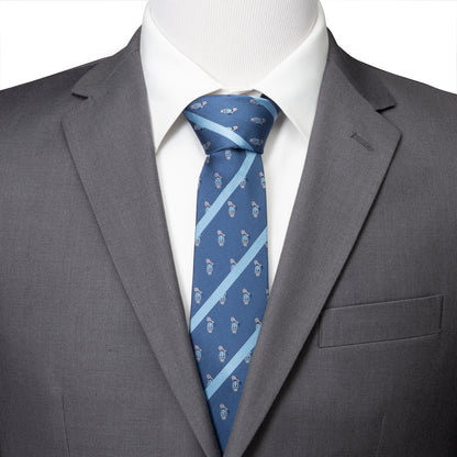 Donald Duck Stripe Blue Men's Tie Image 2