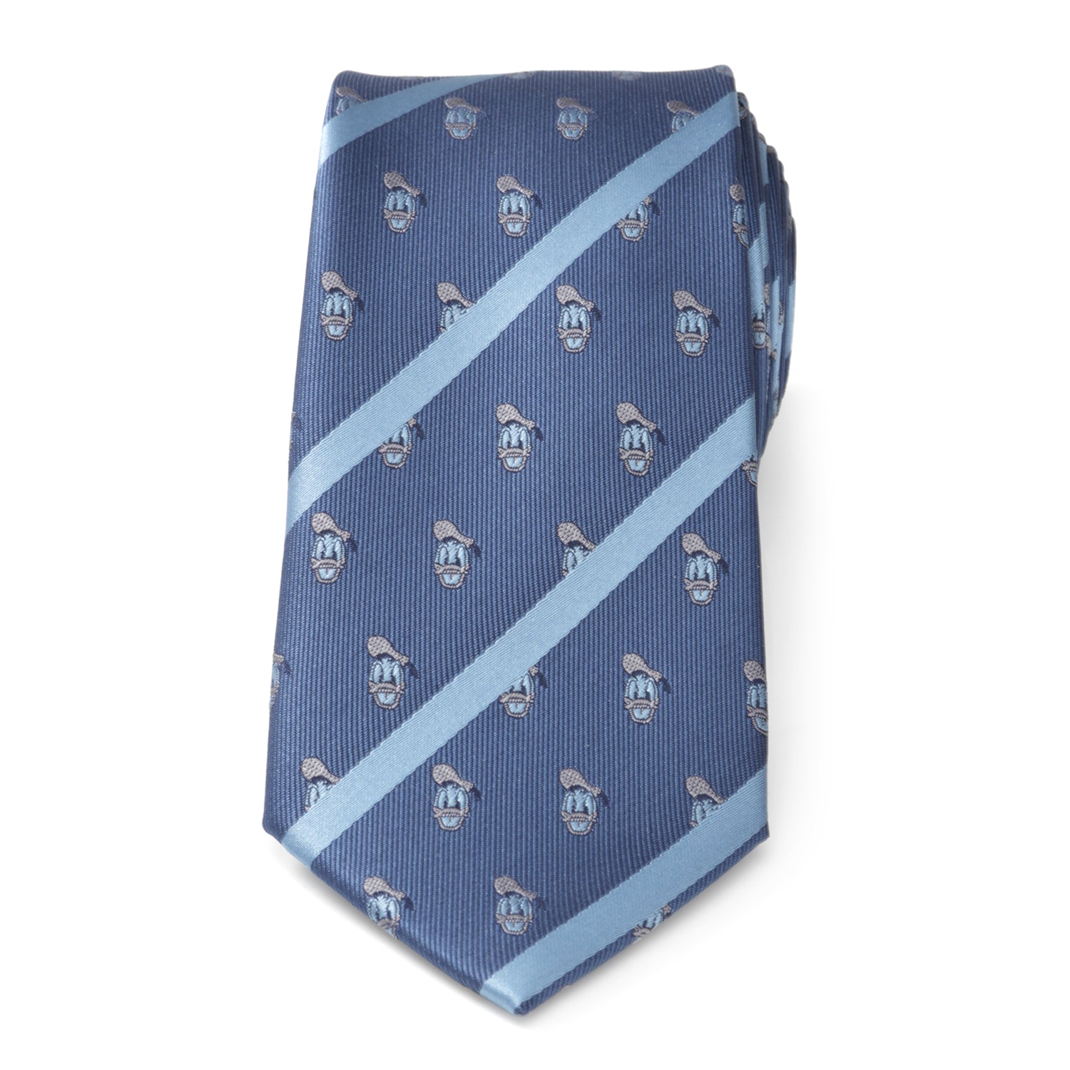 Donald Duck Stripe Blue Men's Tie Image 3