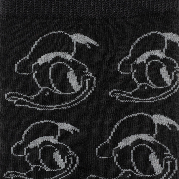 Donald Duck Patterned Black Men's Socks Image 3