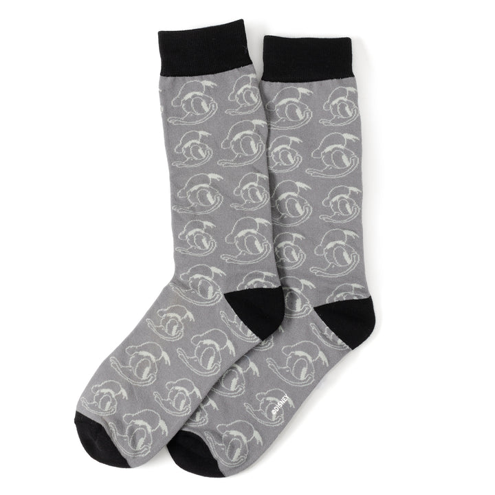 Donald Duck Patterned Gray Men's Socks Image 2