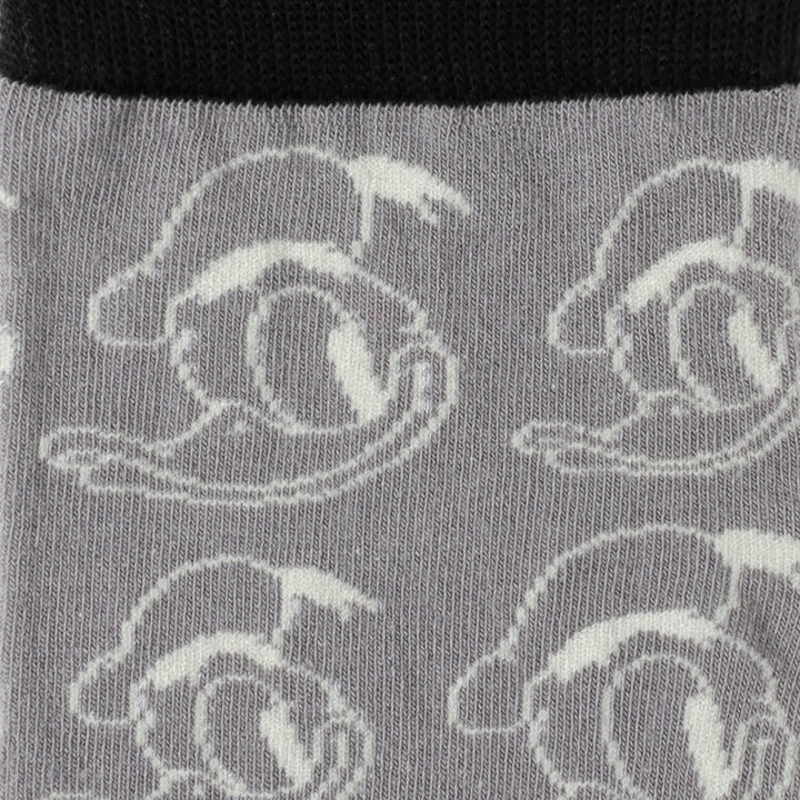 Donald Duck Patterned Gray Men's Socks Image 3