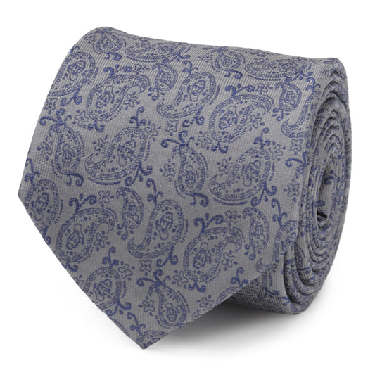 Donald Duck Paisley Gray Men's Tie Image 1