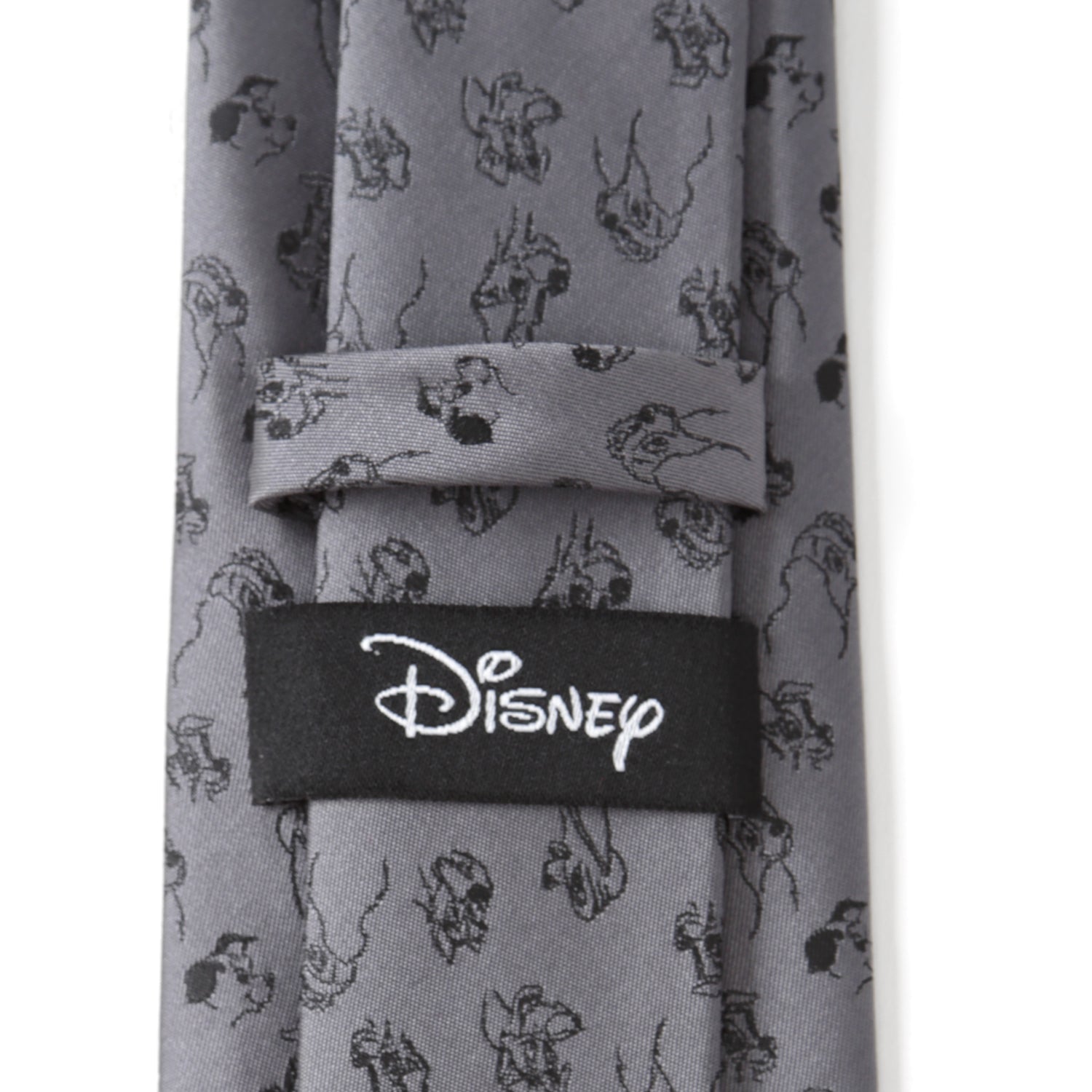 Dog Print Gray Men's Tie Image 5