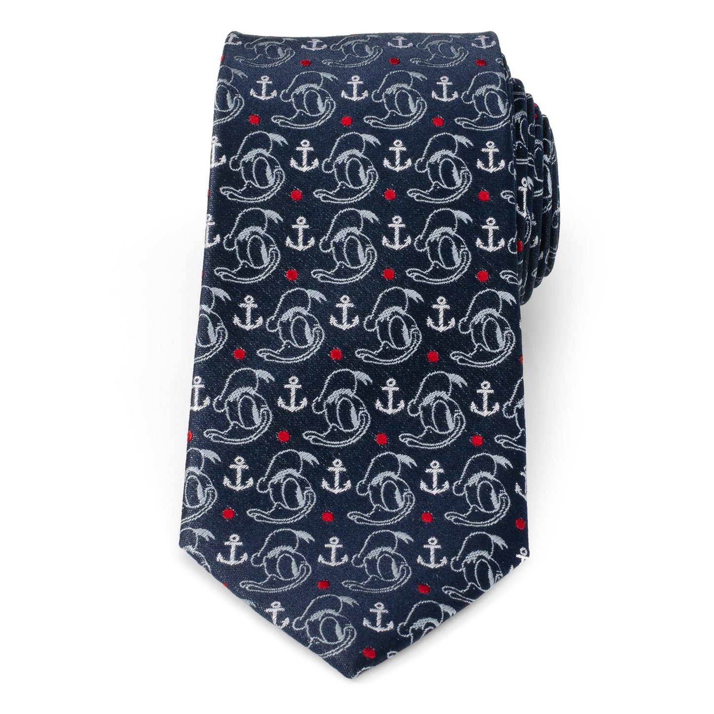 Donald Duck Anchor Navy Blue Men's Tie Image 3