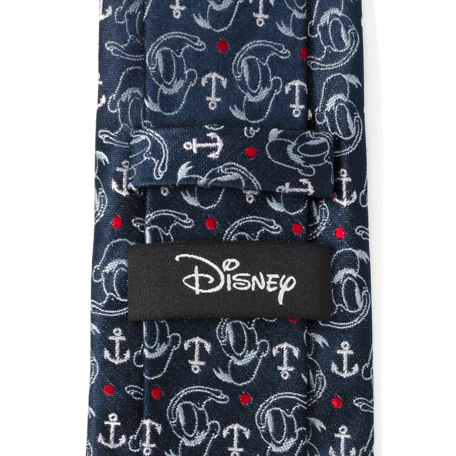 Donald Duck Anchor Navy Blue Men's Tie Image 5