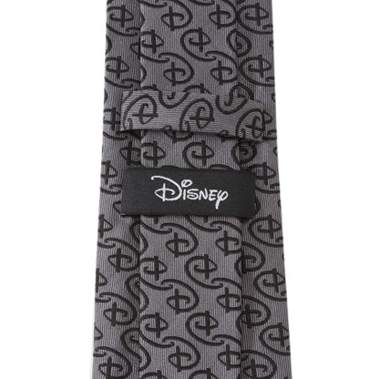 Disney Logo Gray Men's Tie Image 4